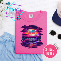 Sunrise Sunburn Sunset Repeat