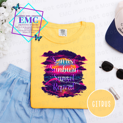 Sunrise Sunburn Sunset Repeat