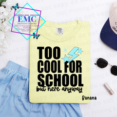 Too Cool For School Blue Bolt Tee