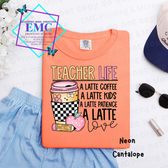 Teacher Life Latte Tee