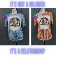 It's A Relationship Bleached Shirt/Sweatshirt