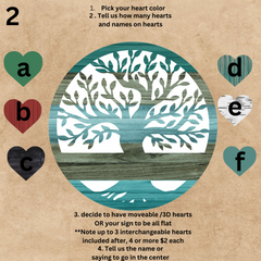 Custom Family Tree Door Hanger #1