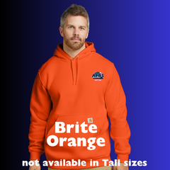 Carharrt Hoodie- Logo on front pocket area, back and flag on left sleeve