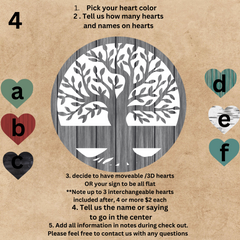 Custom Family Tree Door Hanger #1
