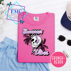 Summer Vibes Skull Tee