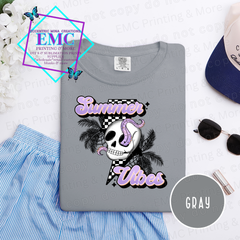 Summer Vibes Skull Palm Octopus