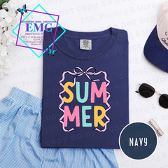 Summer Ribbon Bow Completed Tee