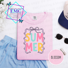 Summer Ribbon Bow Completed Tee