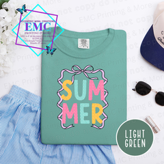 Summer Ribbon Bow Completed Tee