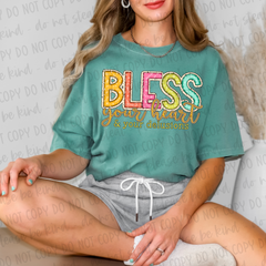 DTF Transfer Bless Your Heart (3-5 Business Day TAT)
