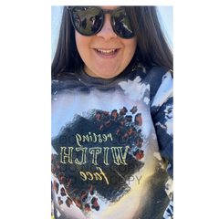Resting Witch Face Bleached Shirt/Sweatshirt