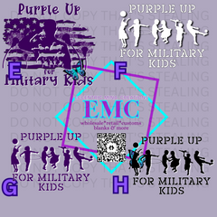 Purple Up Set E-H *Youth sizes*