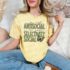 DTF Transfer I'm Not Antisocial (3-5 Business Day TAT)