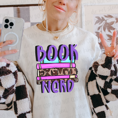DTF Transfer Book Nerd (3-5 Business Day TAT)