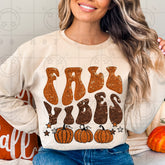 Fall Vibes Faux Sequins Tee