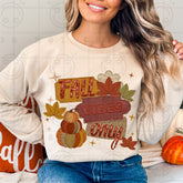 Fall Vibes Only Faux Sequins Tee