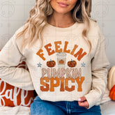 Feeling Pumpkin Spicy Faux Embroidery Tee
