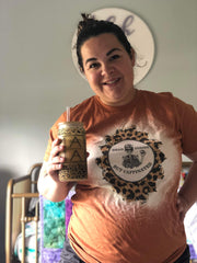 Dead Inside But Caffeinated Bleached Shirt/Sweatshirt