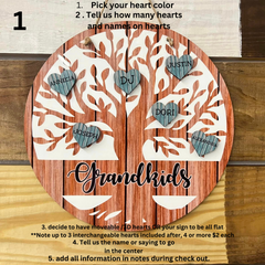 Custom Family Tree Door Hanger #1
