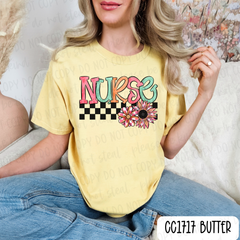 Nurse Flowers Tee