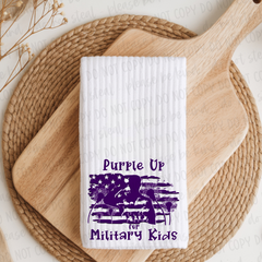 DTF Transfer Purple Up For Military Kids (3-5 Business Day TAT)