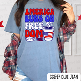 America Runs On Freedom Tee