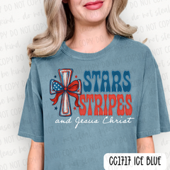 Stars Stripes And Jesus Christ Tee