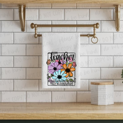 DTF Transfer Teacher Floral (3-5 Business Day TAT)