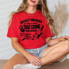 DTF Transfer True Crime For Hours (3-5 Business Day TAT)