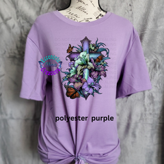 Beautiful Cross with purple Faith