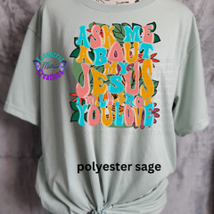 Ask my about my Jesus, I will show you love Faith