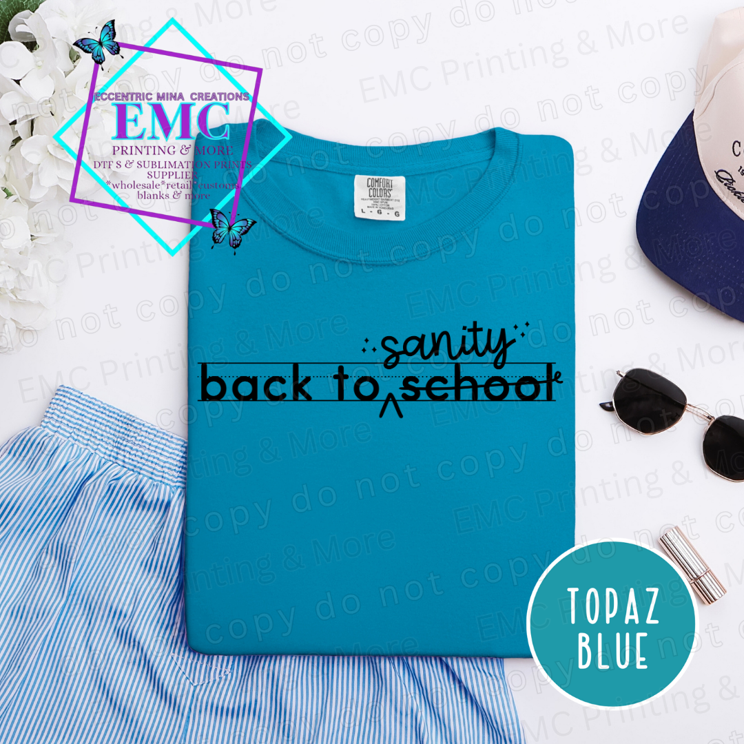 Sanity Back To School