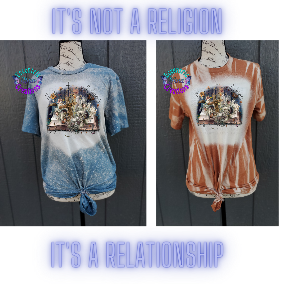 It's A Relationship Bleached Shirt/Sweatshirt