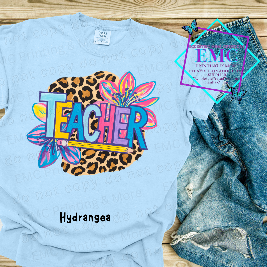 Leopard Print Teacher Tee