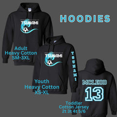 Tsunami Soccer Club Hoodies