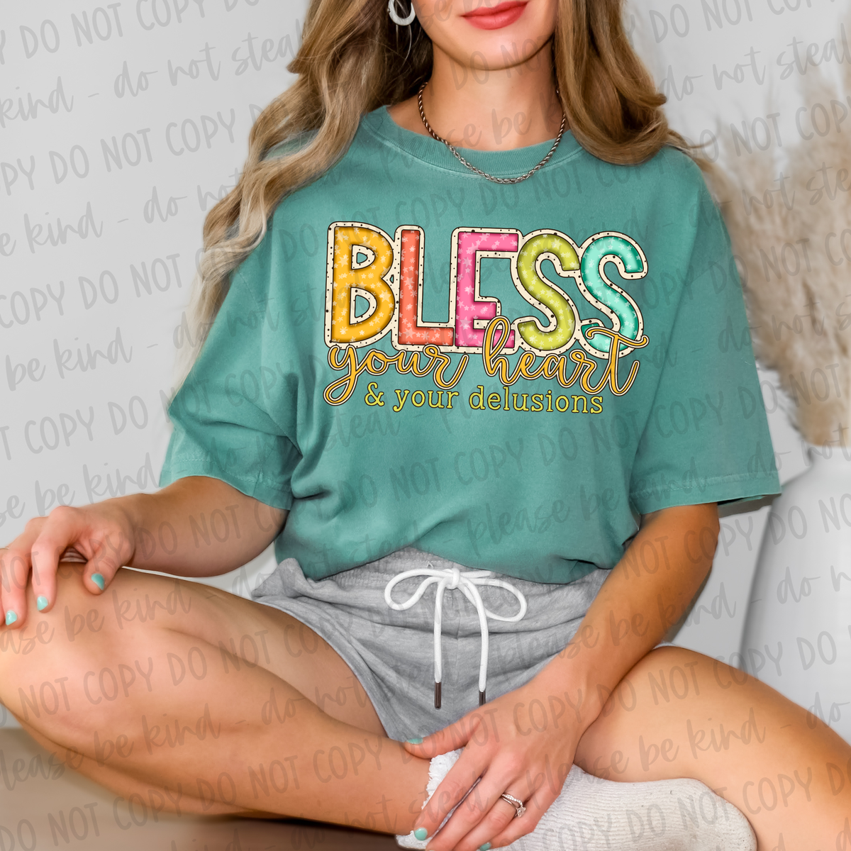 DTF Transfer Bless Your Heart (3-5 Business Day TAT)