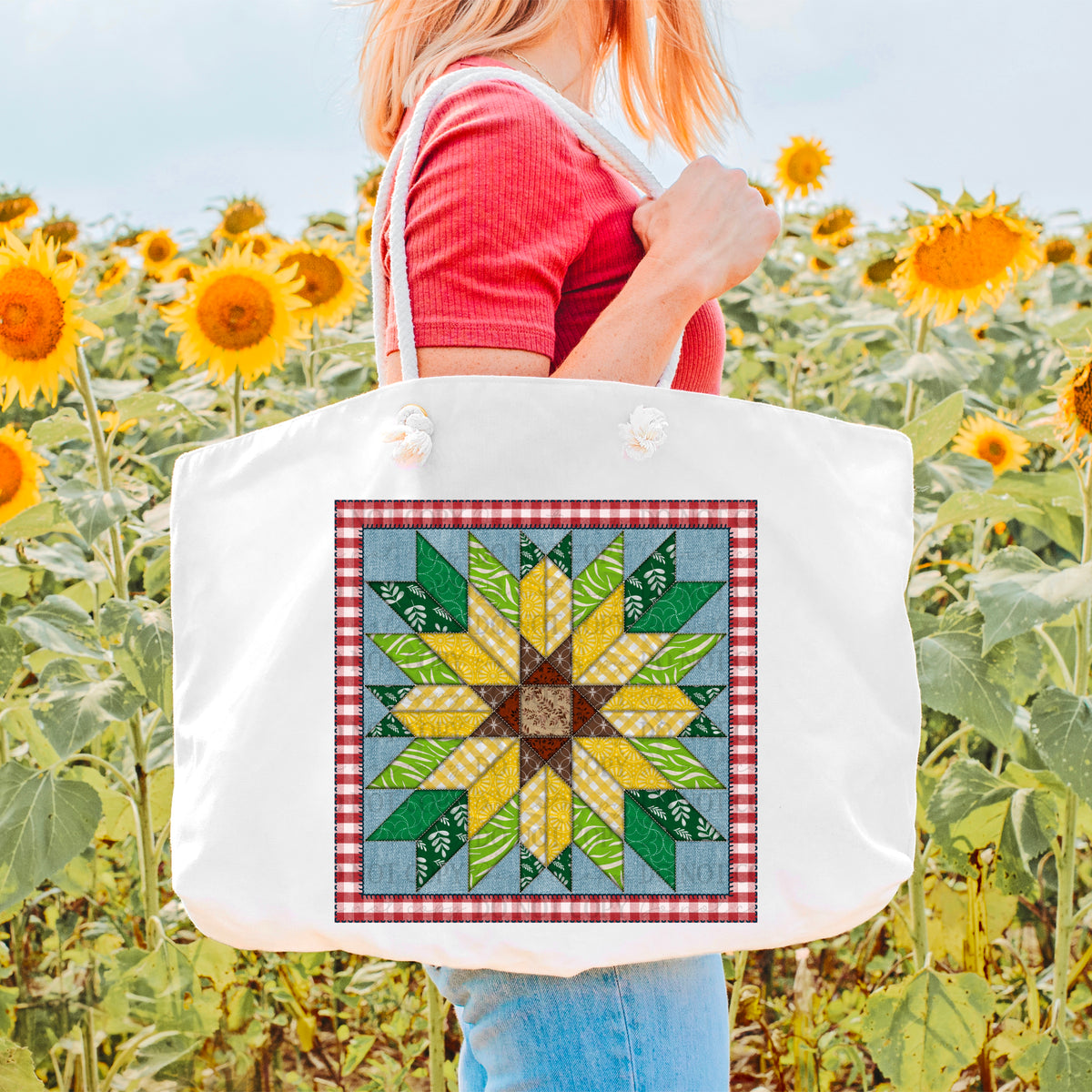 DTF Transfer Sunflower Barn Quilt (3-5 Business Day TAT)