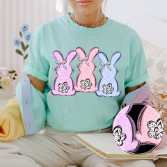 DTF Transfer Lace Bunnies (3-5 Business Day TAT)