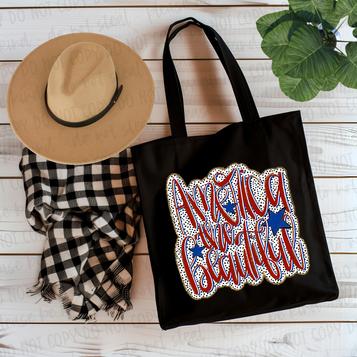 DTF Transfer America The Beautiful (3-5 Business Day TAT)