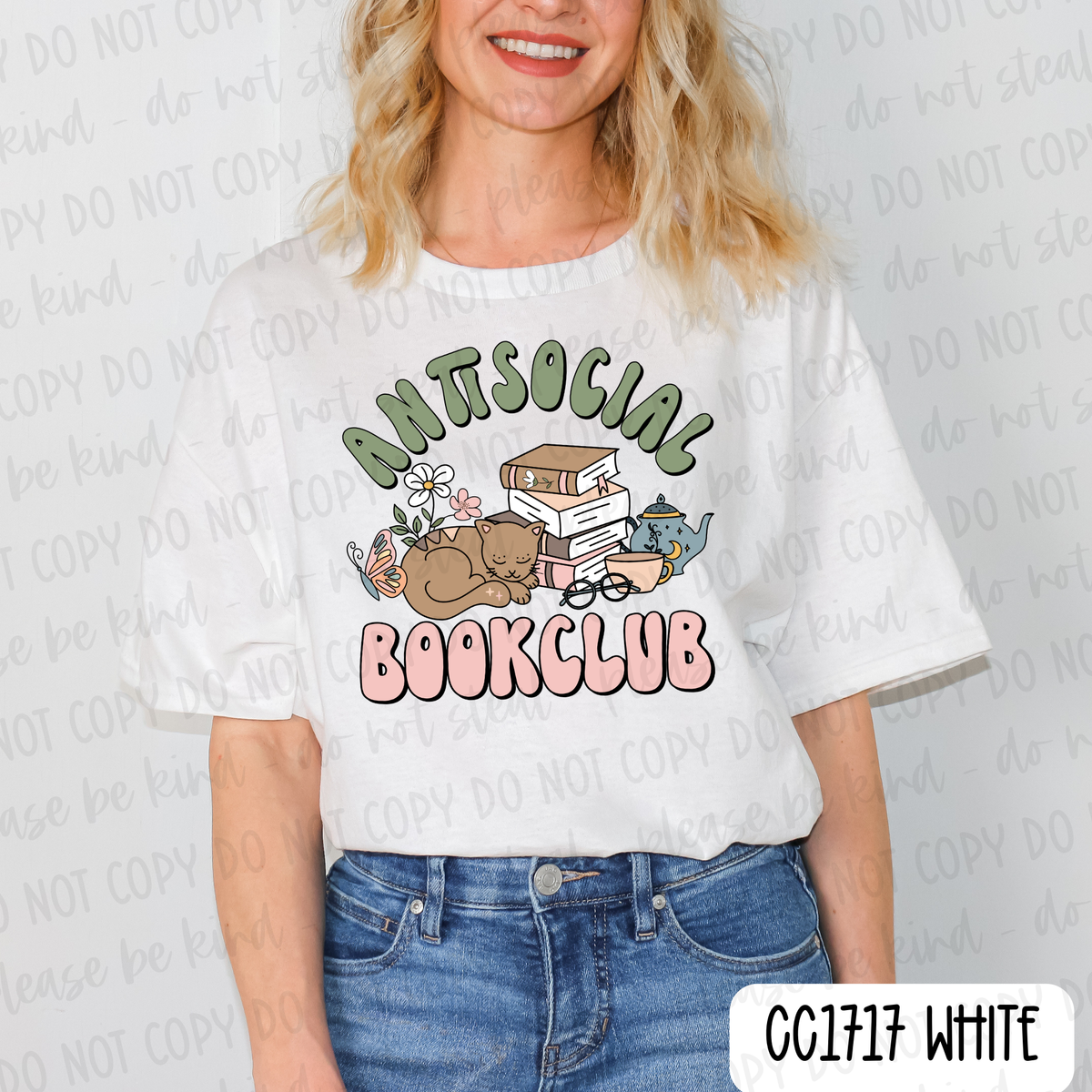 Antisocial Book Club Tee