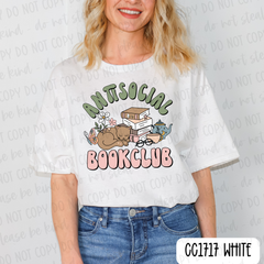 Antisocial Book Club Tee