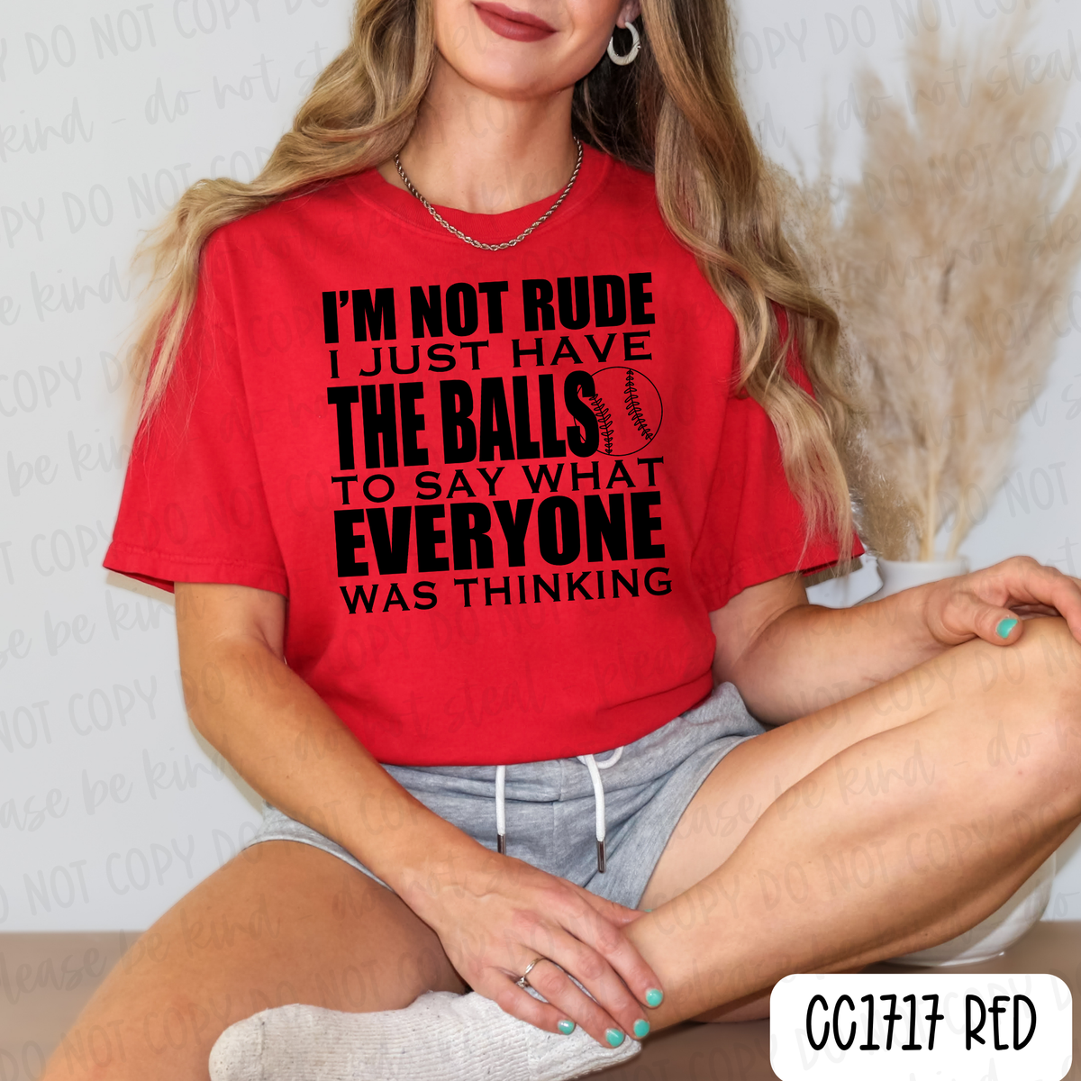 I'm Not Rude Tee