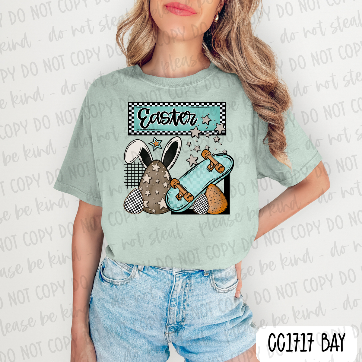 Blue Easter Tee