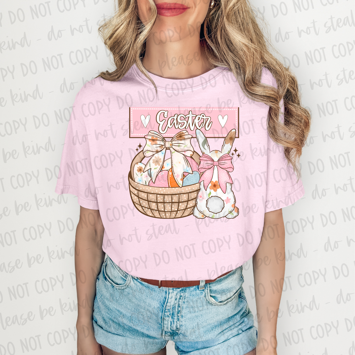 DTF Transfer Easter Pink (3-5 Business Day TAT)