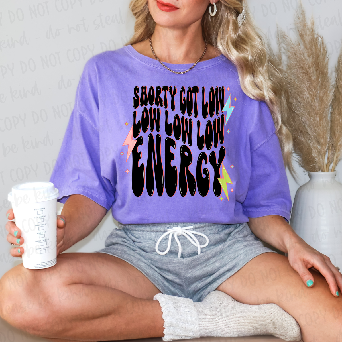 DTF Transfer Low Love Energy (3-5 Business Day TAT)