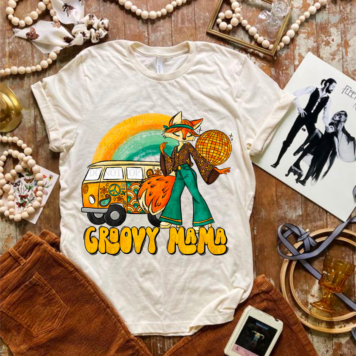 DTF Transfer Groovy Mama (3-5 Business Day TAT)