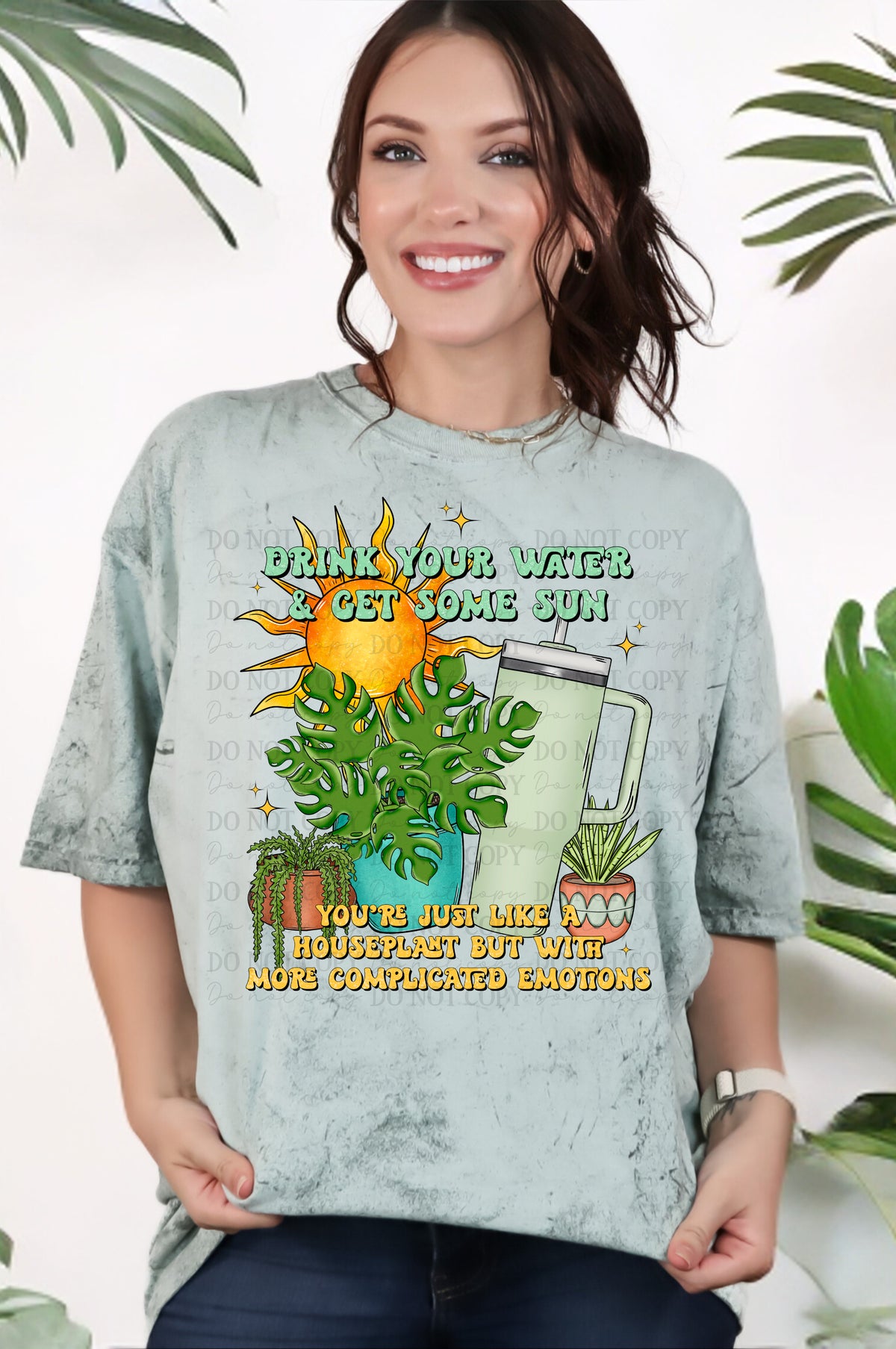 DTF Transfer Drink Your Water & Get Some Sun (3-5 Business Day TAT)