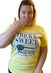 Thick & Sweet Like Honey Bleached Shirt/Sweatshirt