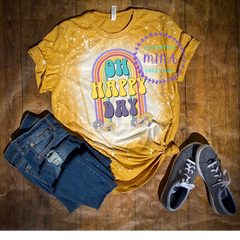 Oh Happy Day Bleached Shirt/Sweatshirt