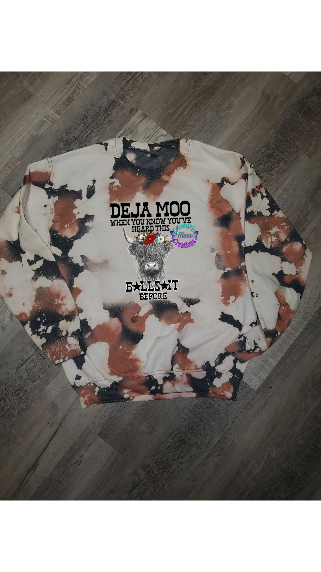 Deja Moo Bleached Shirt/Sweatshirt